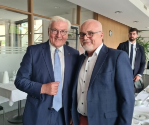 Bild: Bundespräsident Frank-Walter Steinmeier mit VLAB Vorsitzenden Johannes Bradtka